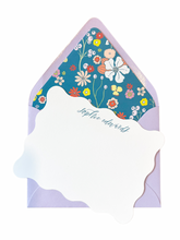 Load image into Gallery viewer, LILY LINED NOTECARD