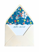 Load image into Gallery viewer, LILY LINED NOTECARD