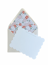 Load image into Gallery viewer, BOHO FLORAL LINED NOTECARD