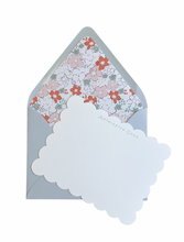Load image into Gallery viewer, BOHO FLORAL LINED NOTECARD