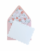 Load image into Gallery viewer, BOHO FLORAL LINED NOTECARD