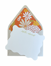 Load image into Gallery viewer, CHRYSANTHEMUM LINED NOTECARD