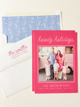 Load image into Gallery viewer, HOWDY HOLIDAYS CARD (color options available)