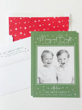Load image into Gallery viewer, MERRY SPARKLES CARD (color options available)