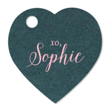 Load image into Gallery viewer, FOIL STAMPED *MINI* HEART TAG