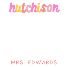 Load image into Gallery viewer, EVIE SCHOOL PAD (color options available)