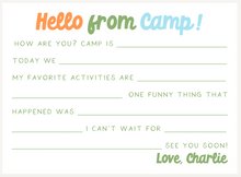 Load image into Gallery viewer, FILL IN CAMP STATIONERY (color options available)