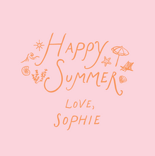 Load image into Gallery viewer, HAPPY SUMMER CIRCLE TAG