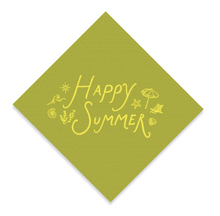 Load image into Gallery viewer, HAPPY SUMMER NAPKINS 2025 (multiple color options)