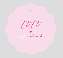 Load image into Gallery viewer, SCALLOPED XOXO TAG