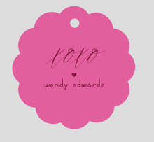 Load image into Gallery viewer, SCALLOPED XOXO TAG