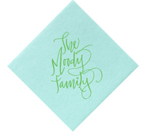Load image into Gallery viewer, CUSTOM CALLIGRAPHY NAPKINS