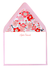 Load image into Gallery viewer, Cherry Blossom Lined Note