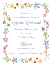 Load image into Gallery viewer, WHIMSICAL BLOOMS INVITATION