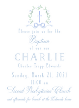 Load image into Gallery viewer, WATERCOLOR CREST (pink and blue)