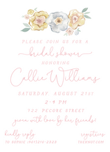Load image into Gallery viewer, GENDER NEUTRAL FLORAL INVITE