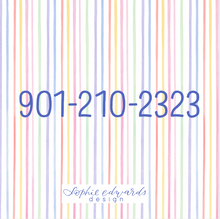 Load image into Gallery viewer, RAINBOW STRIPE BAG TAG