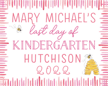 Load image into Gallery viewer, BEE PRINTABLE SCHOOL SIGN SET