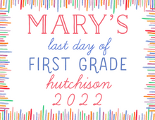 Load image into Gallery viewer, RAINBOW PRINTABLE SCHOOL SIGN SET