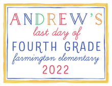 Load image into Gallery viewer, MULTICOLOR PRINTABLE SCHOOL SIGN SET