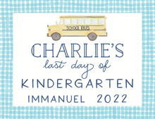 Load image into Gallery viewer, BUS PRINTABLE SCHOOL SIGN SET