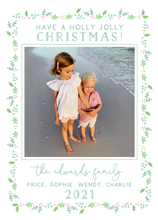 Load image into Gallery viewer, HOLLY JOLLY (pink or green text)