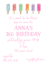 Load image into Gallery viewer, POPSICLE PARTY