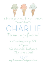 Load image into Gallery viewer, ICE CREAM PARTY (blue)