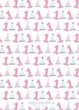 Load image into Gallery viewer, LUCKY DUCK FIRST BIRTHDAY INVITATION (PINK)