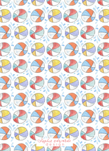 Load image into Gallery viewer, BEACH BALL INVITATION