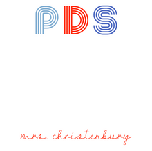 Load image into Gallery viewer, SMALL DISCO NOTEPAD (custom fonts and colors available)