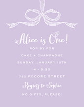 Load image into Gallery viewer, ALICE INVITATION