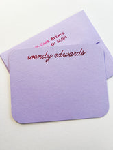 Load image into Gallery viewer, "WENDY" FOIL STAMPED NOTECARD