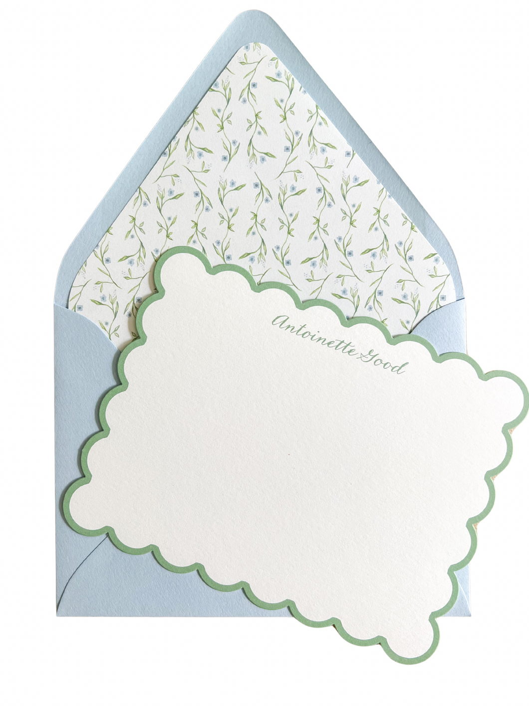 BLUEBELL LINED NOTECARD