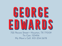 Load image into Gallery viewer, CALLING CARD
