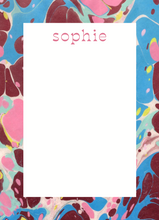 Load image into Gallery viewer, MARBLE NOTEPAD (font options available)

