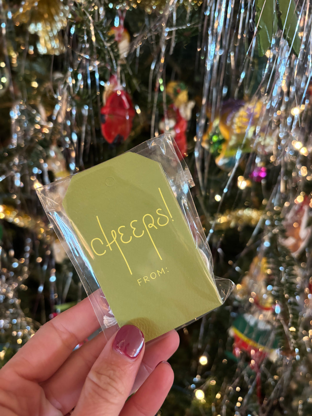 Cheers Hang Tag