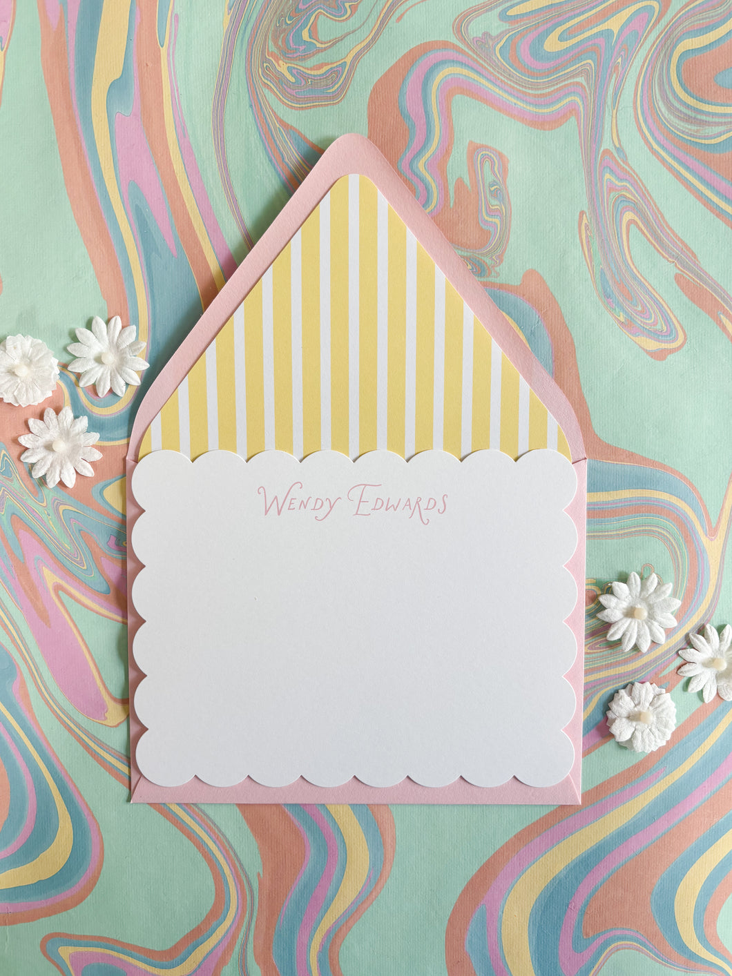 MARGOT LINED NOTECARD