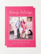 Load image into Gallery viewer, HOWDY HOLIDAYS CARD (color options available)
