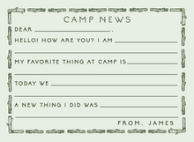 Load image into Gallery viewer, FILL-IN LOG CABIN CAMP STATIONERY
