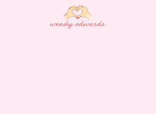 Load image into Gallery viewer, TAYLOR SWIFT HEART HANDS STATIONERY SET
