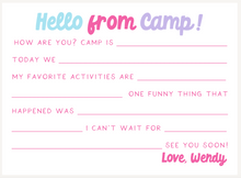 Load image into Gallery viewer, FILL IN CAMP STATIONERY (color options available)
