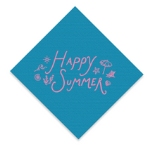 Load image into Gallery viewer, HAPPY SUMMER NAPKINS 2025 (multiple color options)
