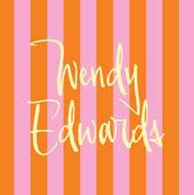 Load image into Gallery viewer, CABANA STRIPE BAG TAG (font color options available)

