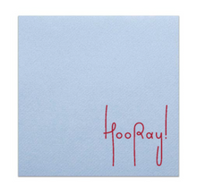 Load image into Gallery viewer, HOORAY COCKTAIL NAPKIN (color options available)
