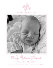 Load image into Gallery viewer, RATTLE  PETITE BIRTH ANNOUNCEMENT (boy / girl options available)
