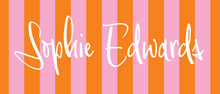 Load image into Gallery viewer, CABANA STRIPE STICKER LABEL (font color options available)
