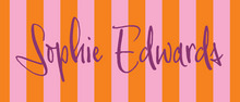 Load image into Gallery viewer, CABANA STRIPE STICKER LABEL (font color options available)

