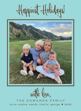 Load image into Gallery viewer, ROBINS EGG MARBLE CARD (color options available)
