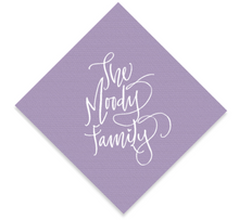 Load image into Gallery viewer, CUSTOM CALLIGRAPHY NAPKINS
